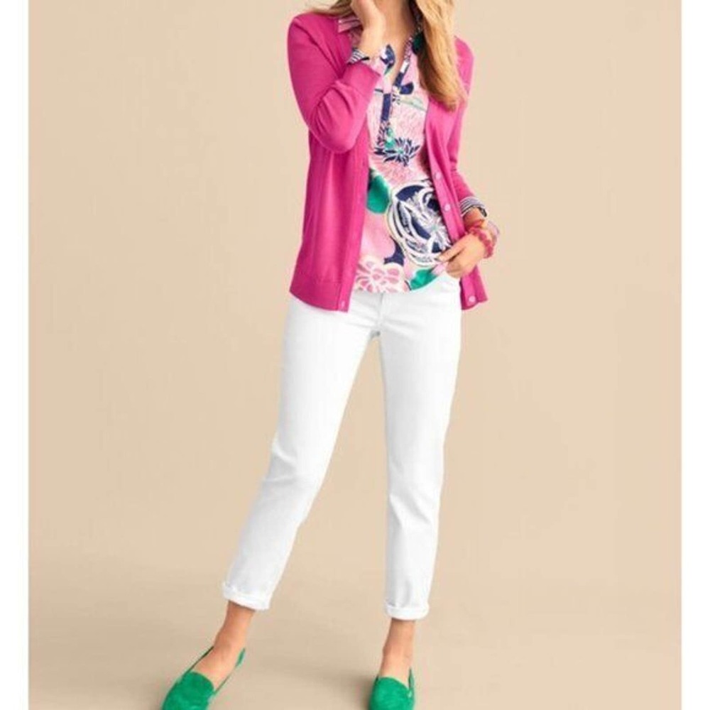 Talbots Floral Popover Textured Lightweight Top Pink Women's Plus Size 2X H14153 - Picture 8 of 12